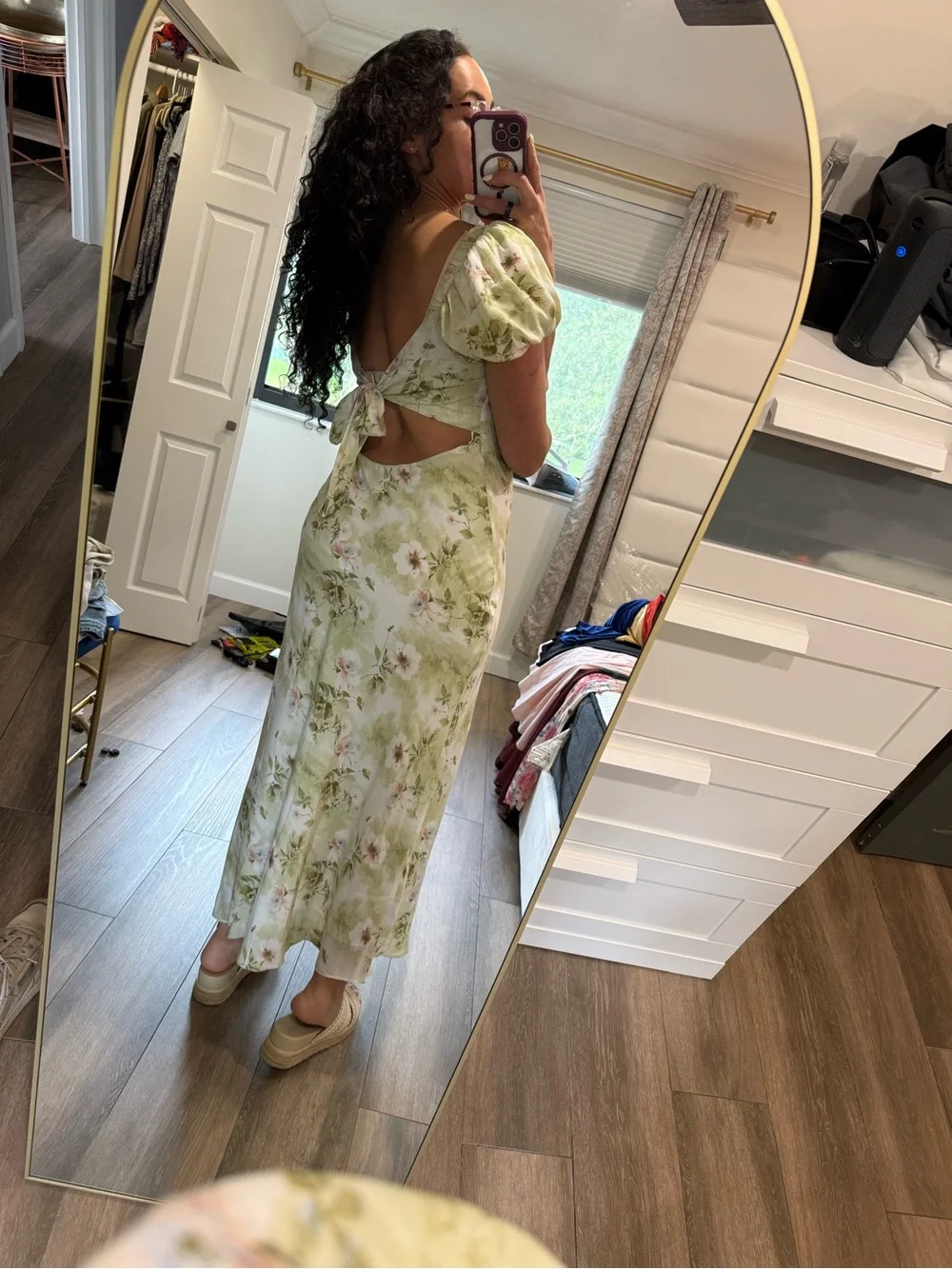 Abercrombie & Fitch Floral Midi Dress | NWT | Size Large